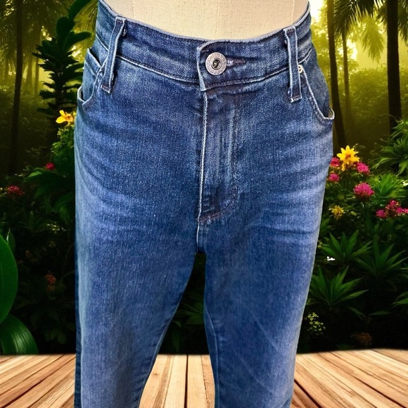 AG Adriano Goldschmied ‘Super Skinny Legging Ankle Jeans’ in Dark Blue Wash 30R - Picture 3 of 11